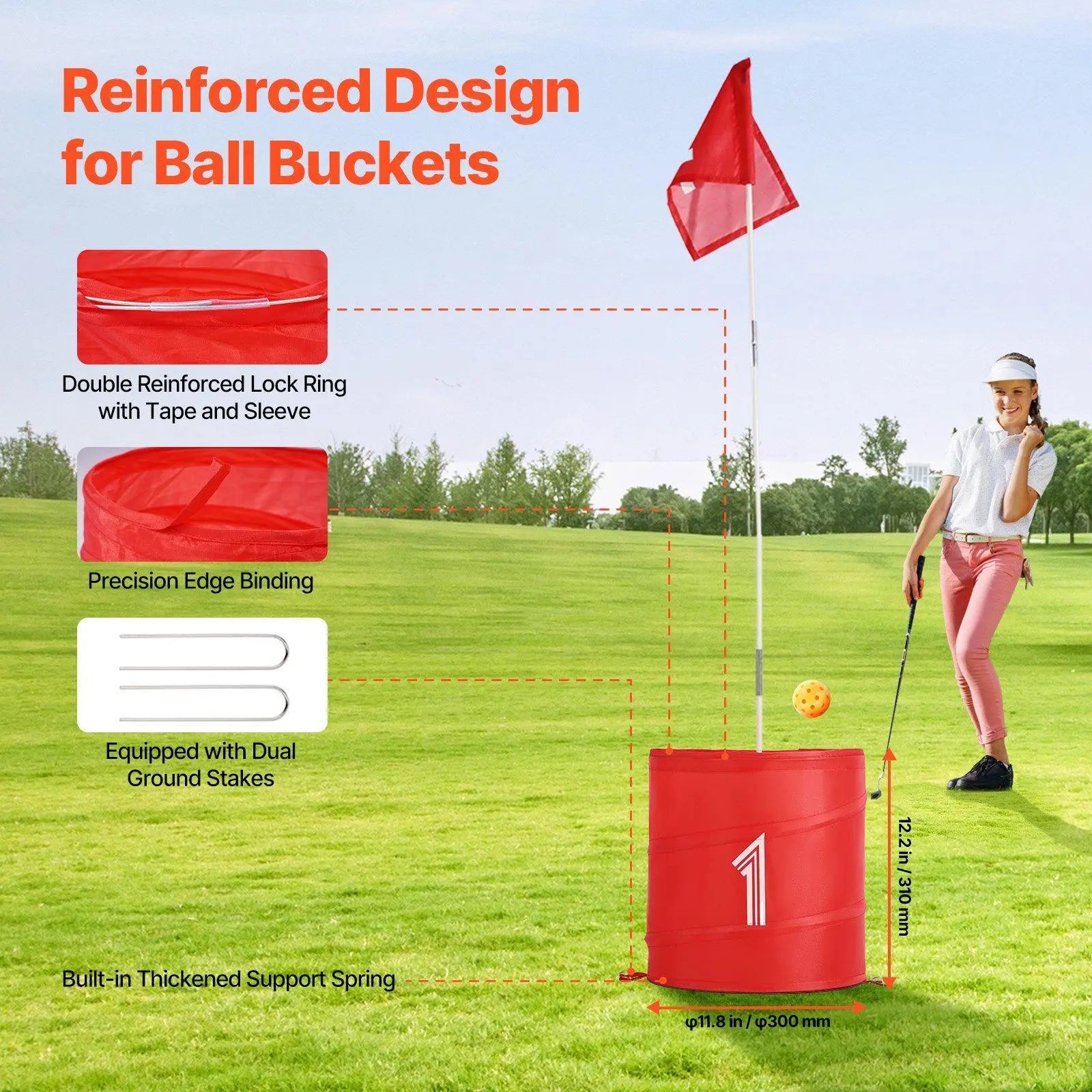 Portable 9-Hole Backyard Golf Game for All Ages