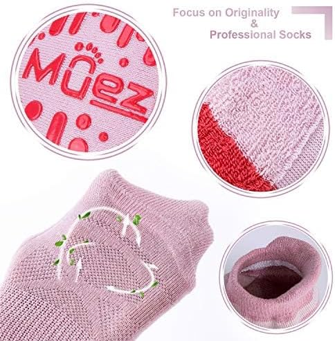 Women's Non-Slip Yoga Socks with Grips - Ideal for Pilates, Barre, and Hospital Use, Sizes 5-10