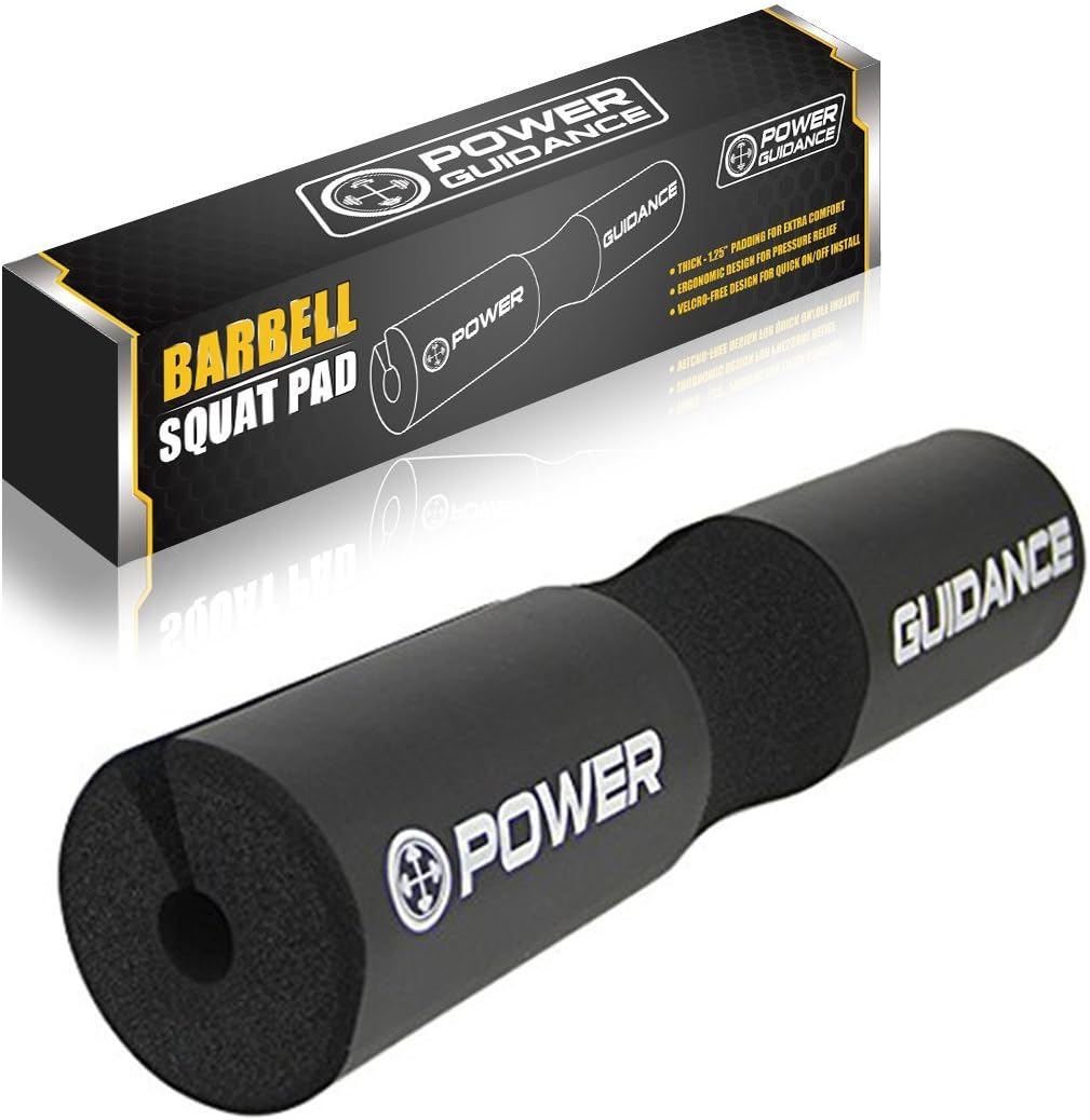 Barbell Squat Pad - Neck and Shoulder Protection for Squats, Lunges, Hip Thrusts, and Weightlifting - Compatible with Standard and Olympic Bars