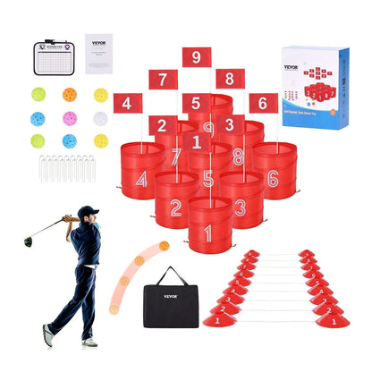Portable 9-Hole Backyard Golf Game for All Ages