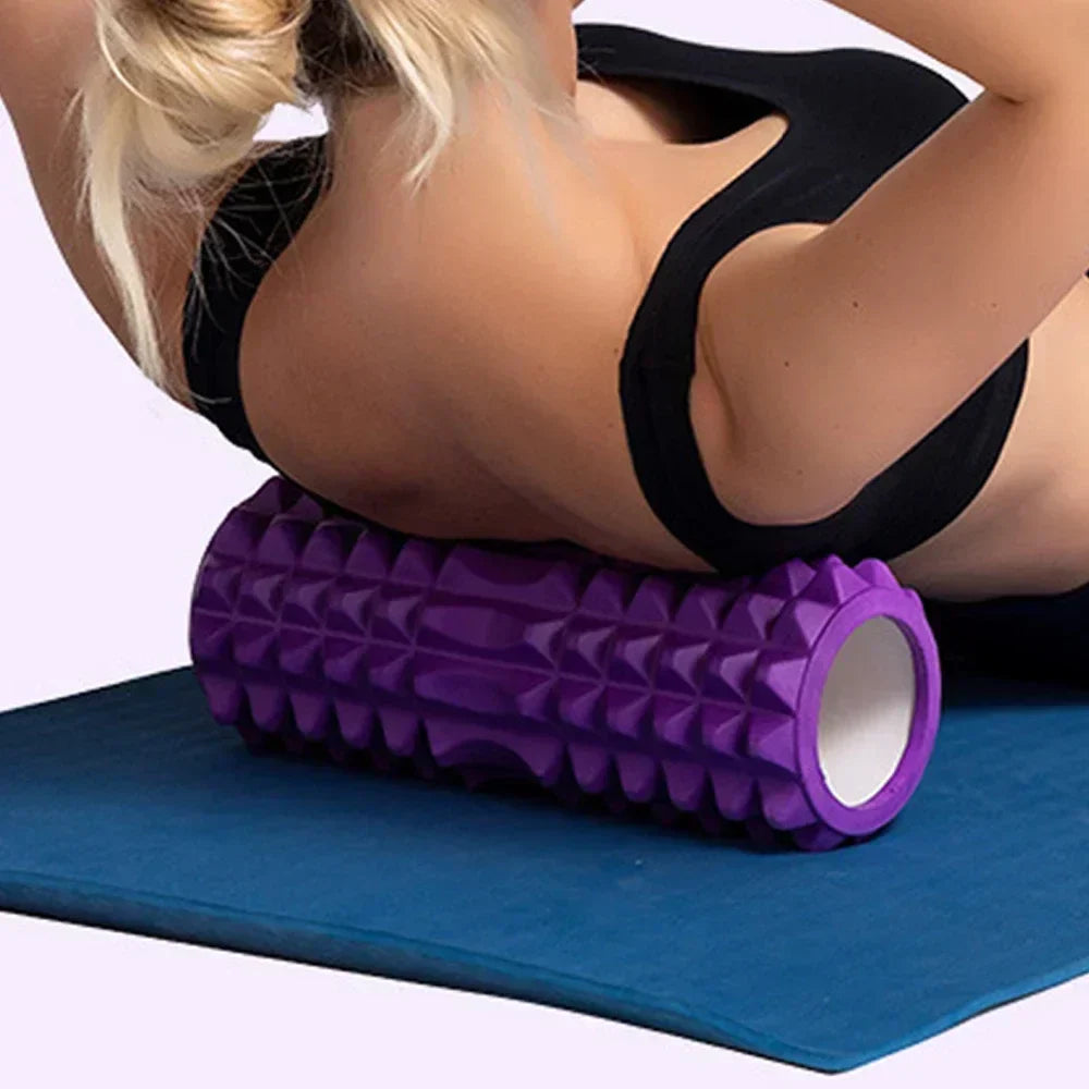 NNETM Yoga Foam Roller Pilates Back Massage Brick (Purple)