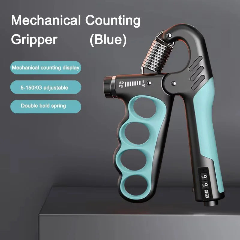 Adjustable Grip Strengthener for Hand and Wrist - 5-60/100/150Kg Resistance Levels for Muscle Recovery and Fitness Training