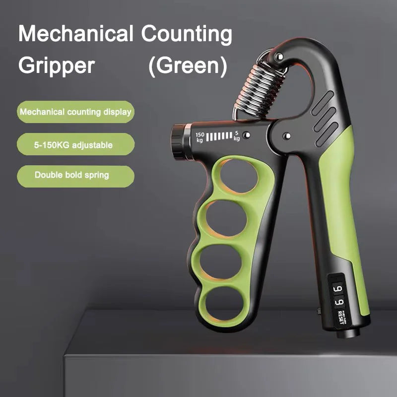 Adjustable Grip Strengthener for Hand and Wrist - 5-60/100/150Kg Resistance Levels for Muscle Recovery and Fitness Training