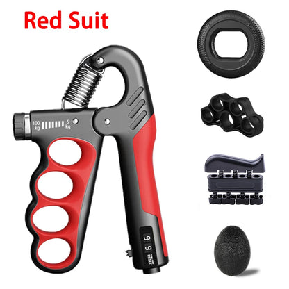 Adjustable Grip Strengthener for Hand and Wrist - 5-60/100/150Kg Resistance Levels for Muscle Recovery and Fitness Training