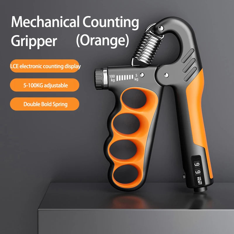 Adjustable Grip Strengthener for Hand and Wrist - 5-60/100/150Kg Resistance Levels for Muscle Recovery and Fitness Training