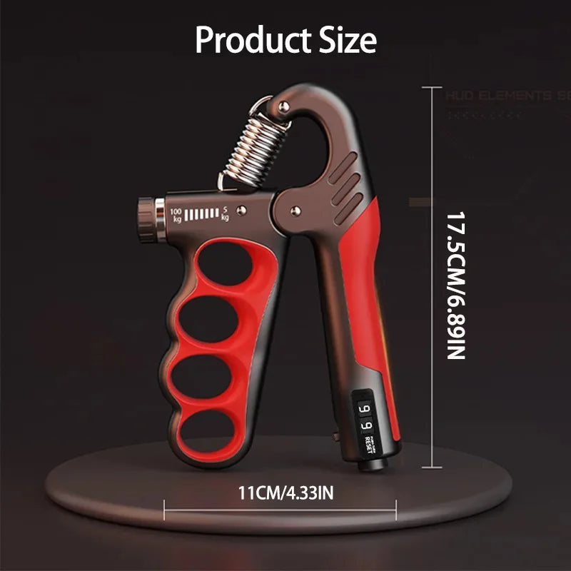 Adjustable Grip Strengthener for Hand and Wrist - 5-60/100/150Kg Resistance Levels for Muscle Recovery and Fitness Training