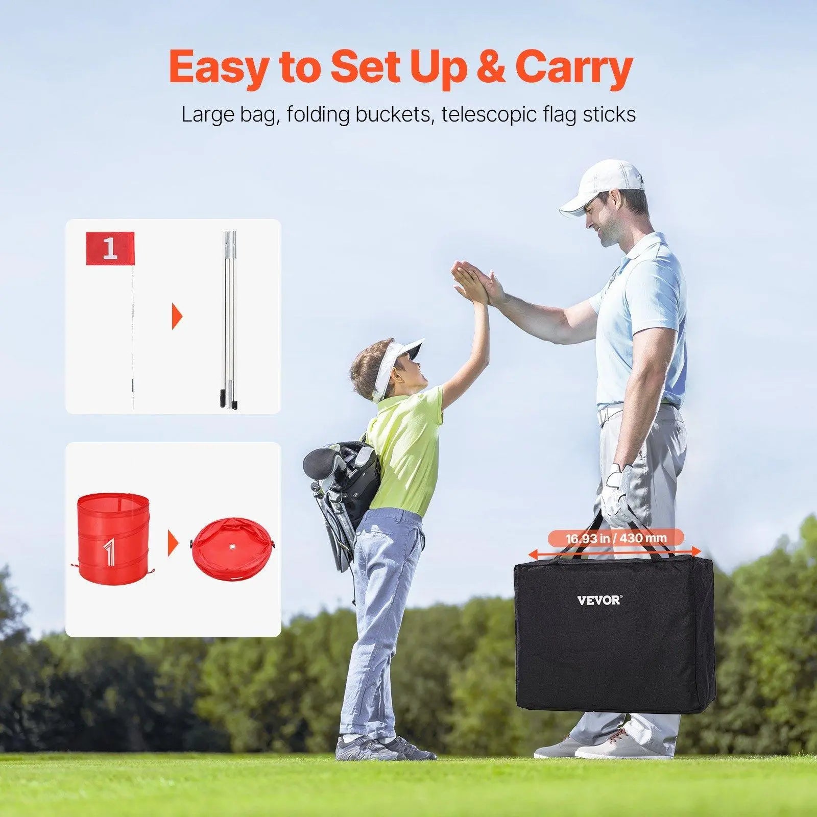 Portable 9-Hole Backyard Golf Game for All Ages