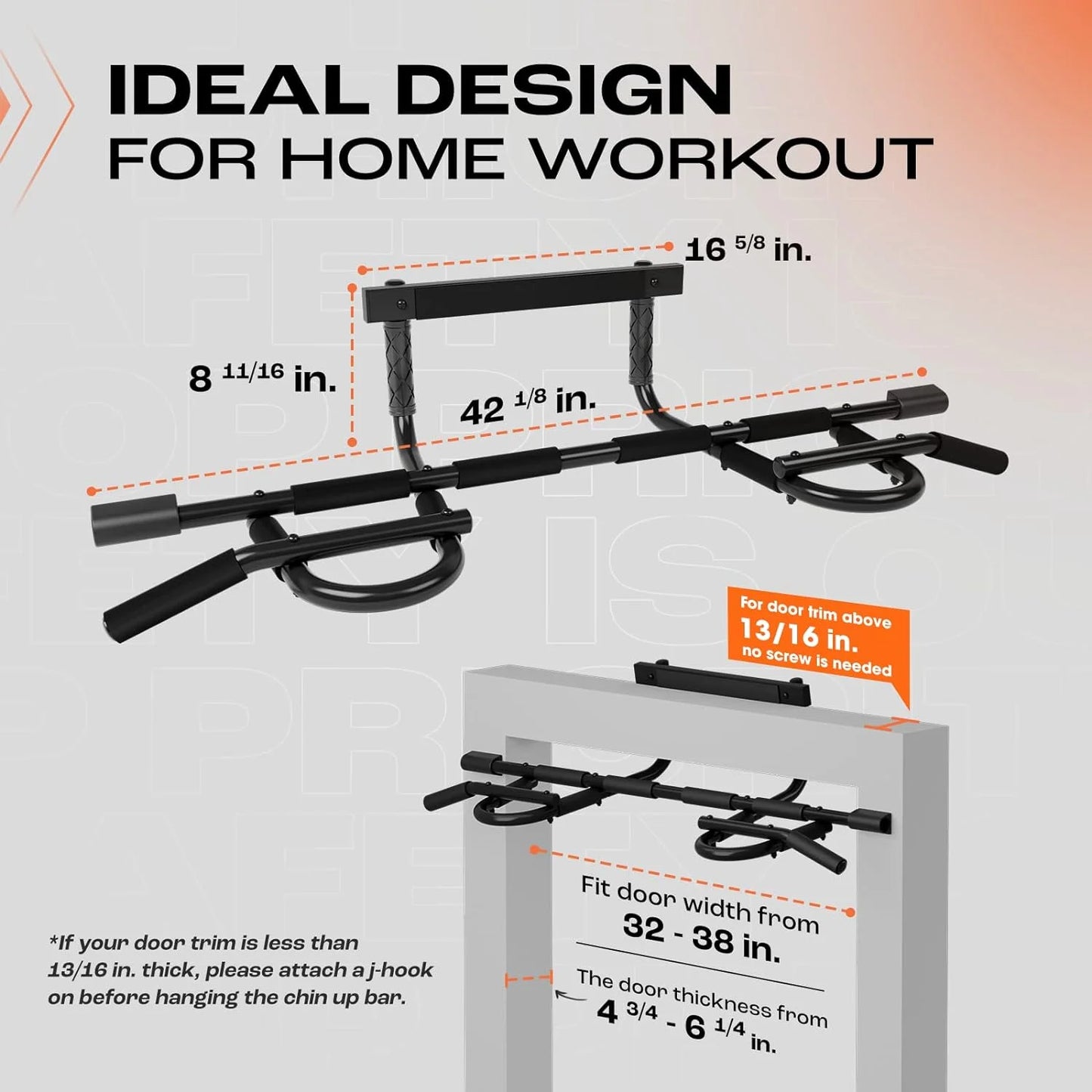 Professional-Grade Heavy-Duty Doorway Pull-Up Bar with Versatile Grip Options and Robust Construction