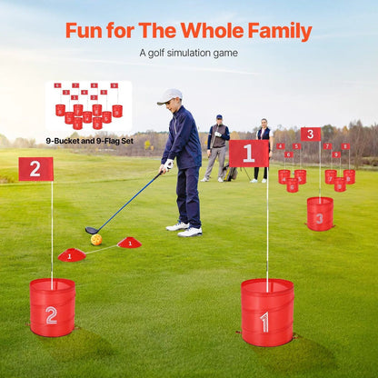 Portable 9-Hole Backyard Golf Game for All Ages